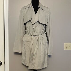 Women's Banana Republic Gray Trench Coat Small